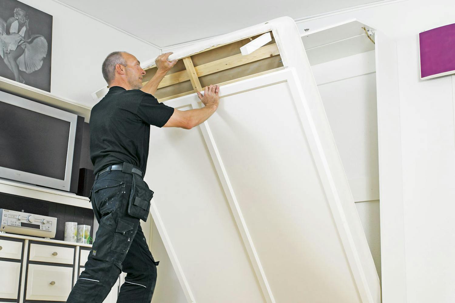 Byg en vægseng Sådan bygger du en væghængt seng